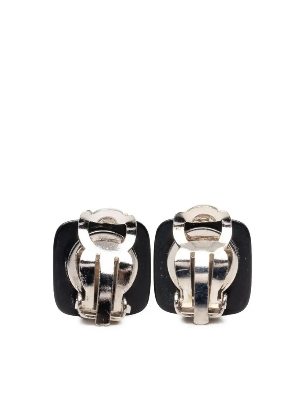 Chanel Cc Logo Clip-On Earrings Silver- #287784C56B